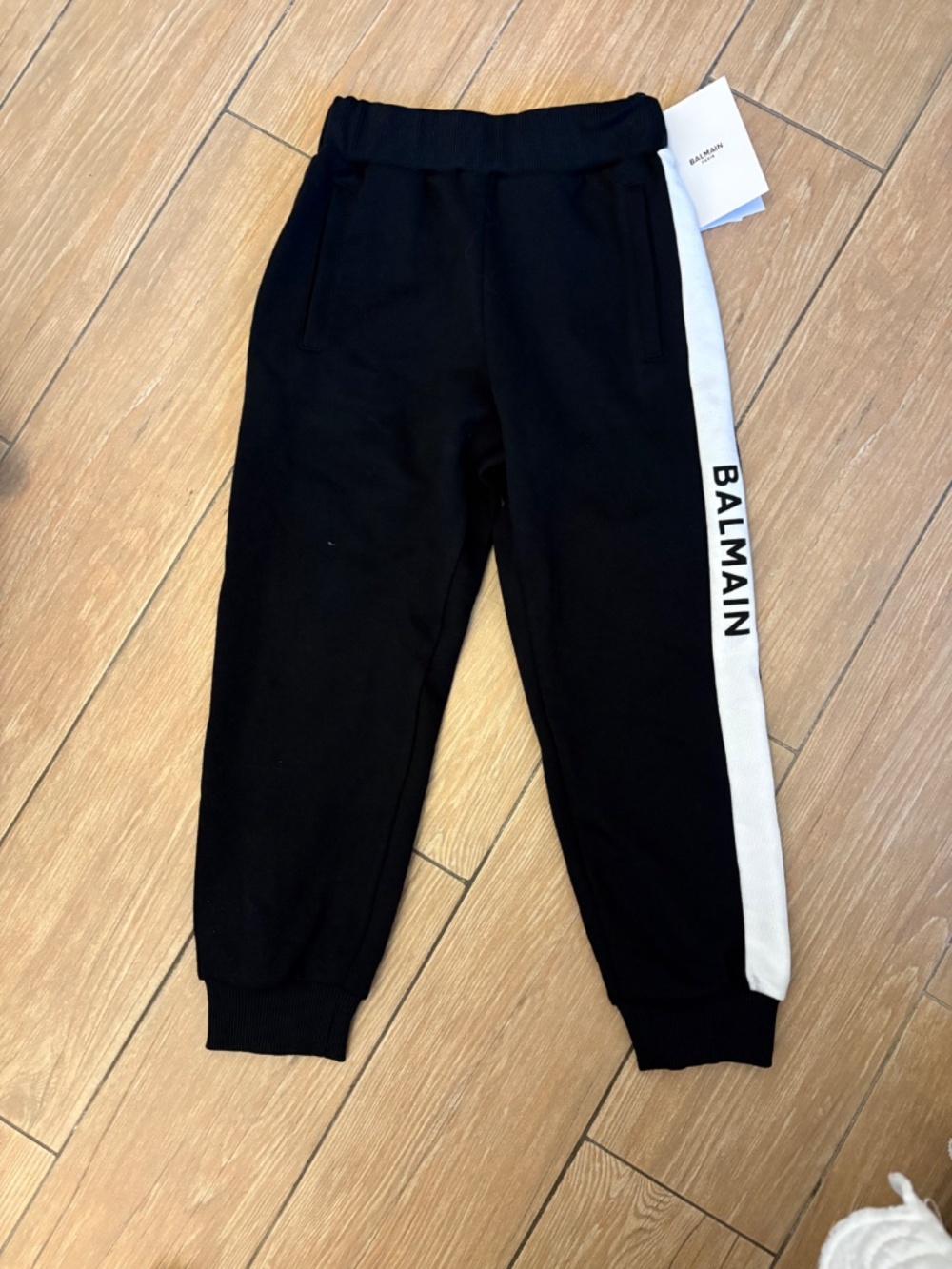 Balmain Kids Side Logo Tape Sweatpants
